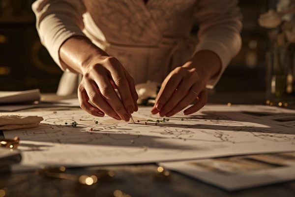 Ultra-realistic image of a wedding planner